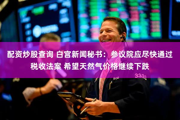 配资炒股查询 白宫新闻秘书：参议院应尽快通过税收法案 希望天然气价格继续下跌
